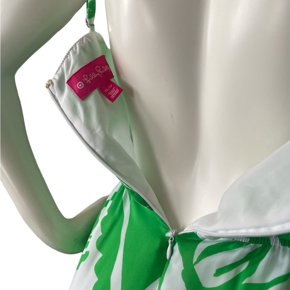 New Lilly Pulitzer Jumpsuit Women Green White Tropical Fully Lined With PocketXS - Picture 16 of 16